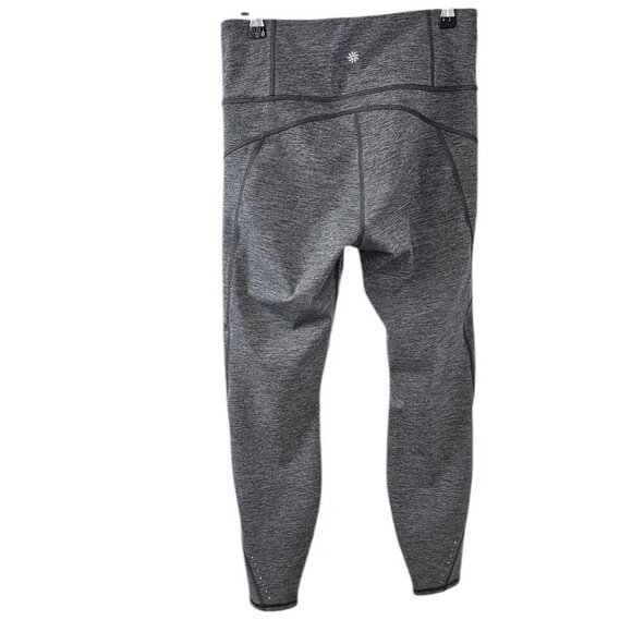 Athleta Womens Rainier Heatherd Tight, Grey, Athletic, Running, Gym, Size Medium - Picture 2 of 10